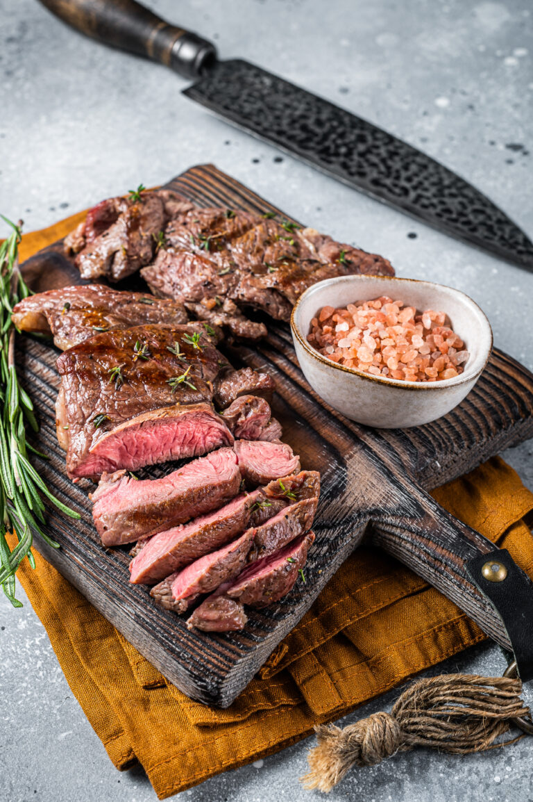 Roastbeef mit Ingwer und Zitronengras auf aromatischem Pfannenbrot