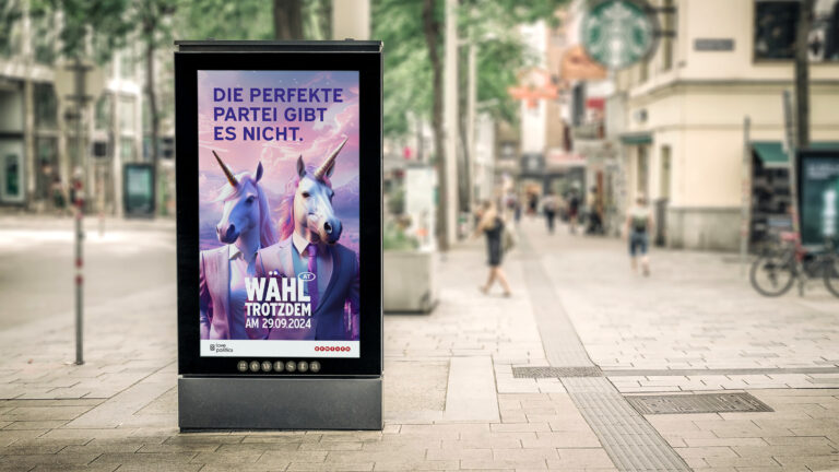 Gewista unterstützt „Wähl trotzdem!“-Kampagne