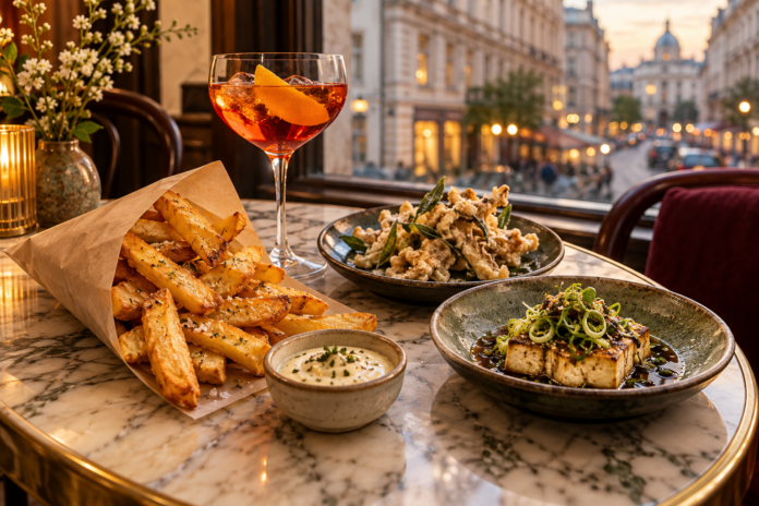 Wiener Genusskarte mit Fries und Vermouth